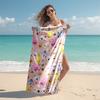 1pc Kpop Team4 Beach Towel, Comfortable and Thick, and Swimming/Bath/Picnic/Camping Towel, Suitable for Seaside Beaches