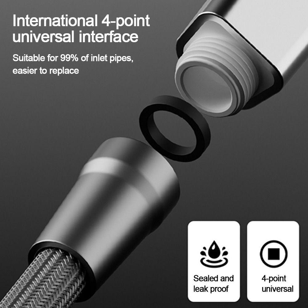 1.5/2 Meter Flexible Shower Hose GI/2 Anti Winding Handheld Bathroom Pipe Water Pipe Bath Shower Nylon Tube Accessories