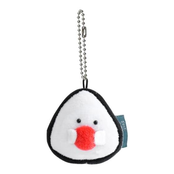 Ippinsha Gyutto Onigiri-san Plum Onigiri-san Mascot Plush Mini Chain Gift 47034