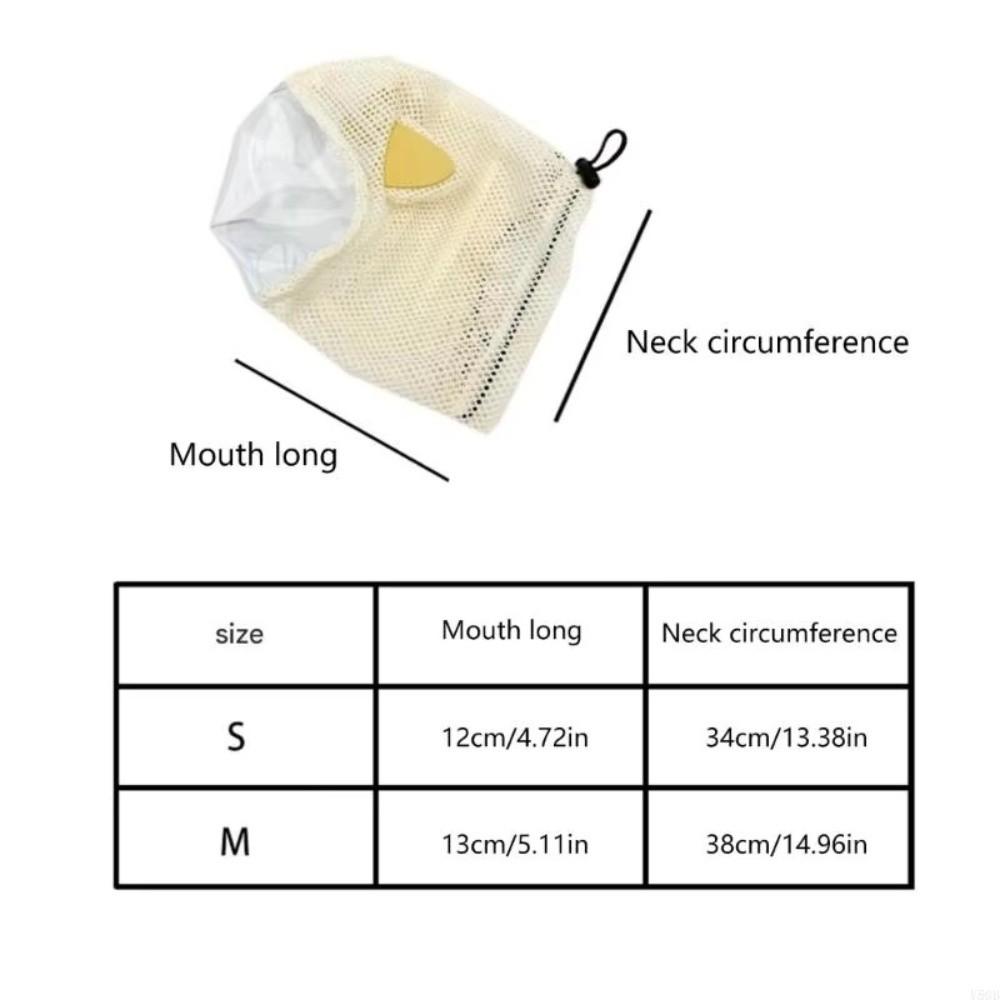Anti Scratch Pet Breathable Hood Adjustable Drawstring Anti Stuffiness Anti Licking Cover Comfortable Cats Head Cover