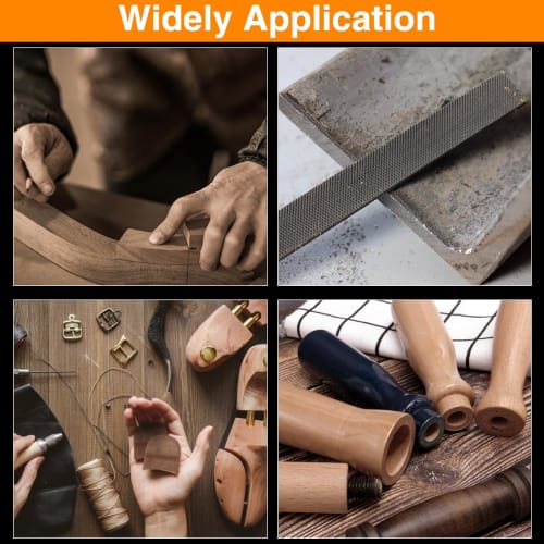 SPEEDWOX Metal File, Ironworking File, Flat, 365mm, Metal Hand File Tool, Double-Edged, Plastic File, Ironworking File, All-Purpose File, Ironworking