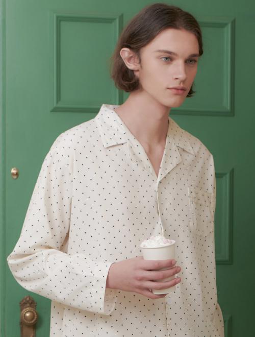 [OFF HOUR] Cloudfin Long Sleeve Pajama Set [Shipped from Korea] 100% Authentic