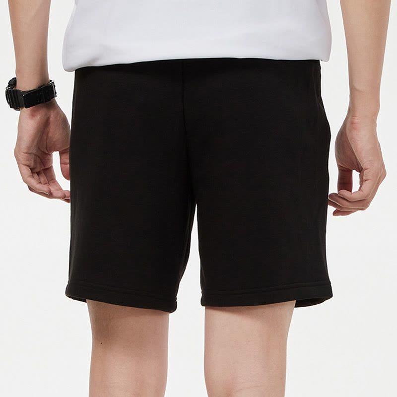 Puma Sportovní pletené šortky s potiskem zlatého loga Pánské spodní díly Černé 847590-51