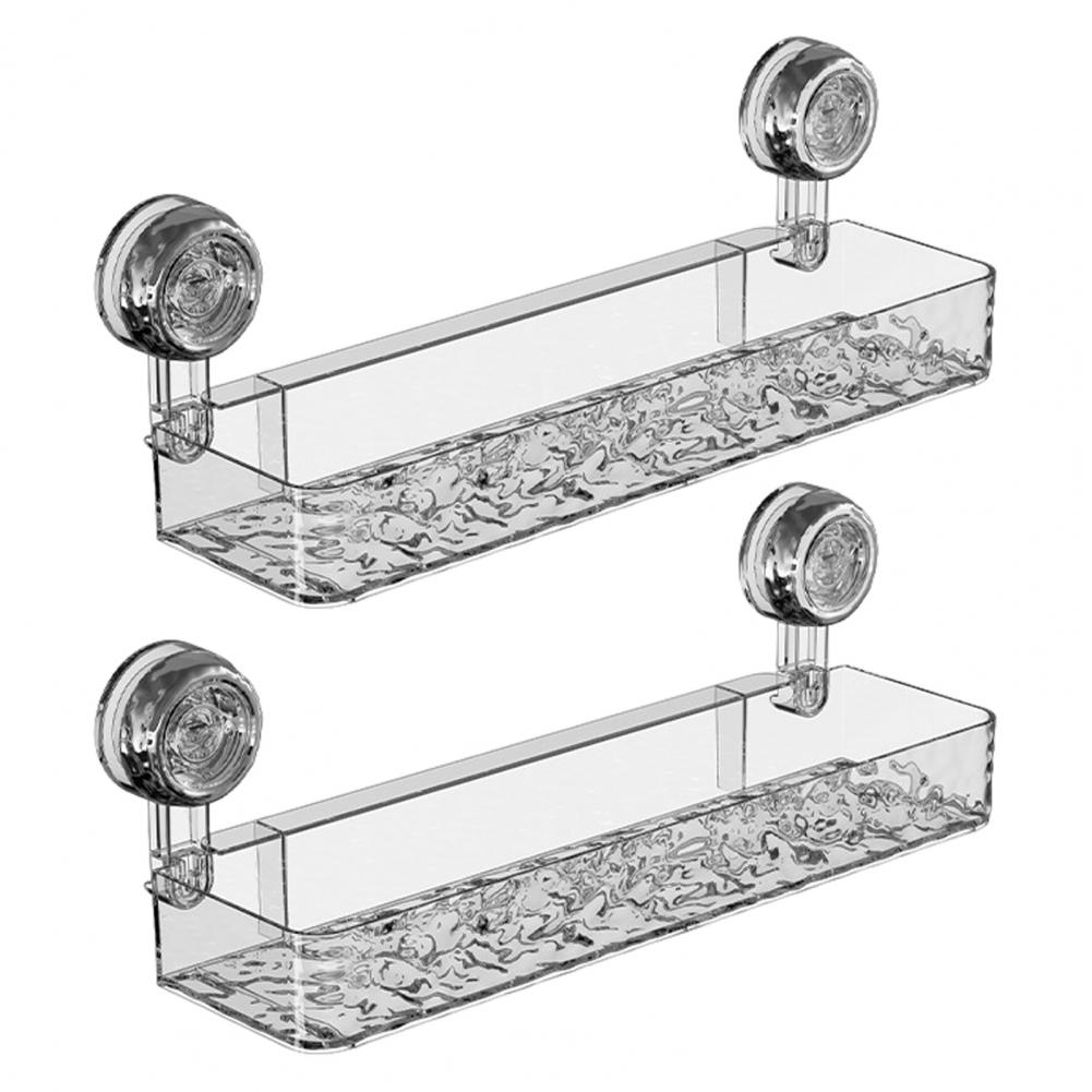 Suction Cup Organizer Removable Suction Cup Shelf Wall-mounted Shower Caddy with Strong Suction Cup Holder for Easy for Bathroom