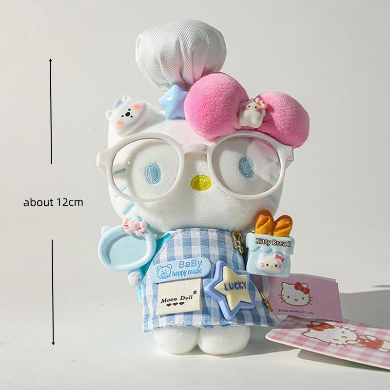 Hello Kitty Plush Toy Pendant For Girls Kawaii Cartoon Pendant Exquisite Kids Plush Cat Doll Sanrio Gift Bag Decor