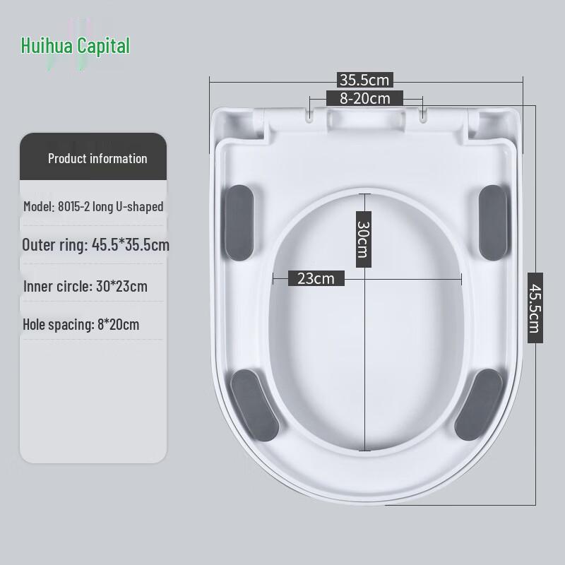 Universal Soft-Close Thickened Toilet Seat