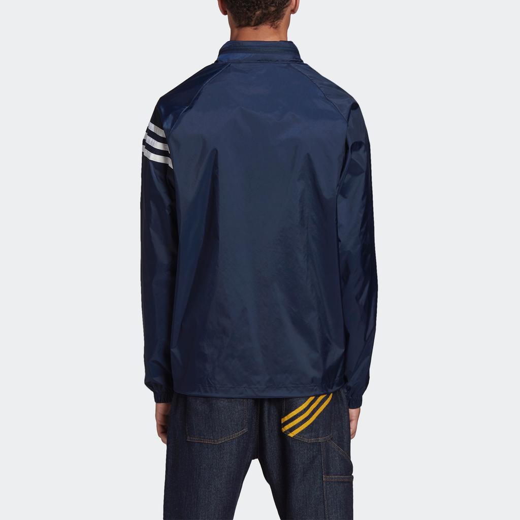 adidas originals x HUMAN MADE Crossover Embroidered Logo hooded Sports Jacket Navy Blue Men's GM4256