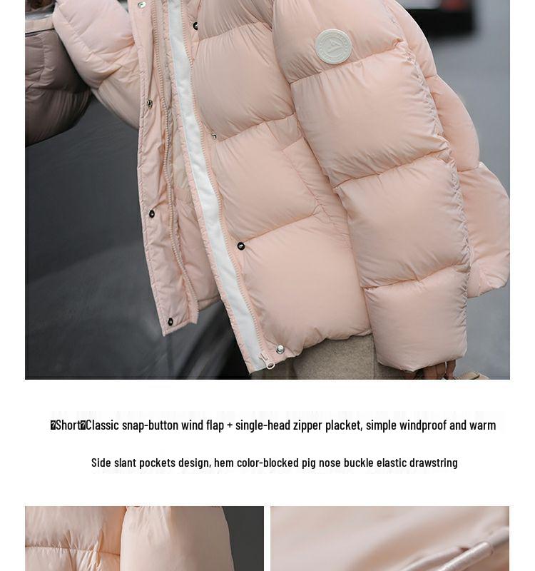 2025 Hot Style Heavyweight Short Hooded Down Jacket - 90% White Duck Down, Waterproof, Snow Mountain Design.