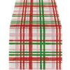 Christmas Snowflake Table Runner Durable Linen Dining Tablecloth Stain Resistant Holiday Decor