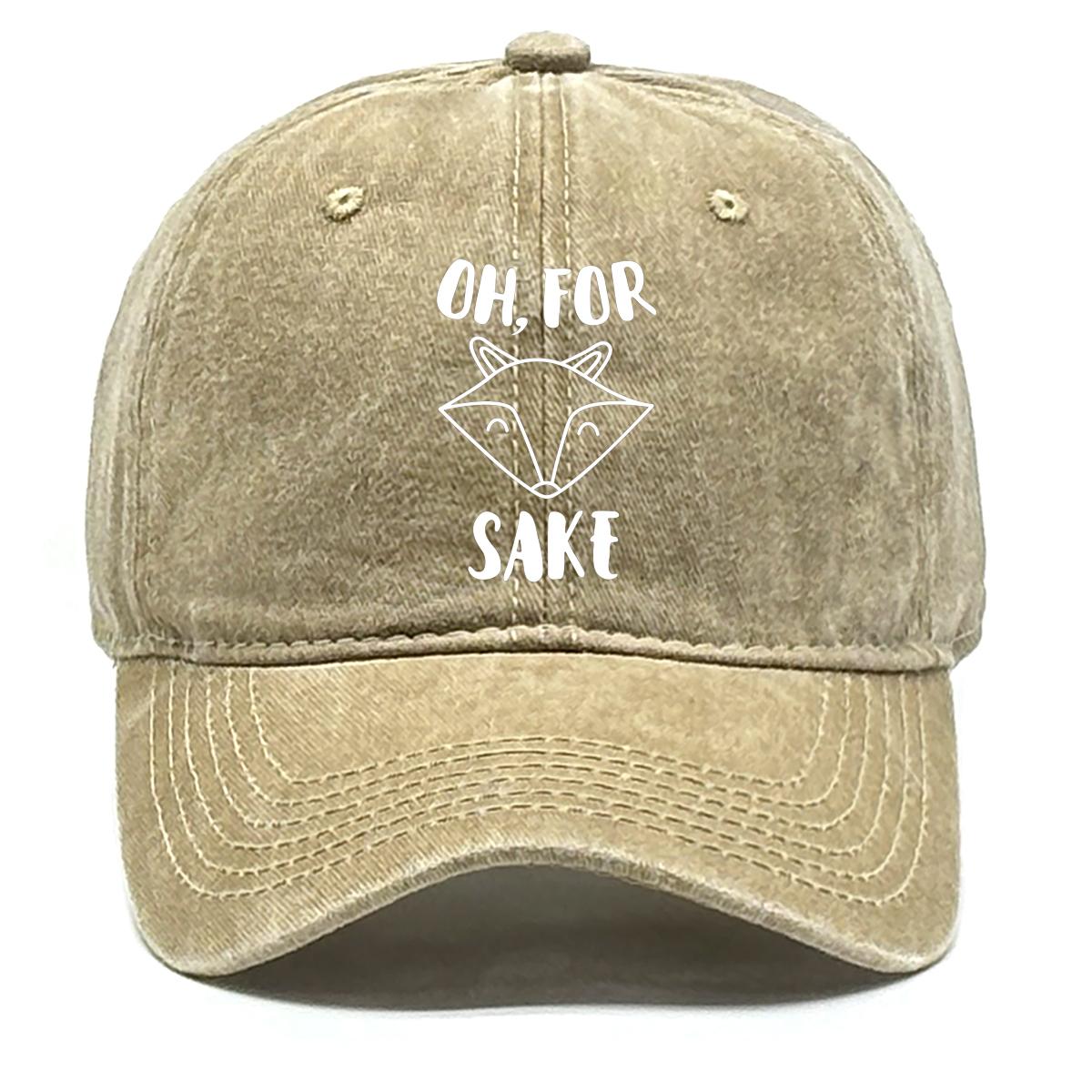 

OH, FOR SAKE Print Snapback Baseball Hat, Animal Fox Trucker Hat Inelastic Sporting Cozy Curved Brim Adjustable Baseball Cap as the picture хаки