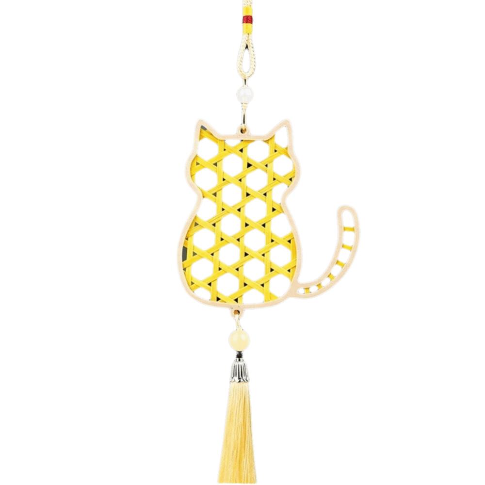 Zongzi Bamboo Pendant Material Kit Handmade Wind Chime Kit Courtyard Decor