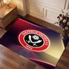 Sheffield United Football Print Crystal Velvet Rug, Comfortable Water Absorbent Non Slip Indoor Floor Carpet