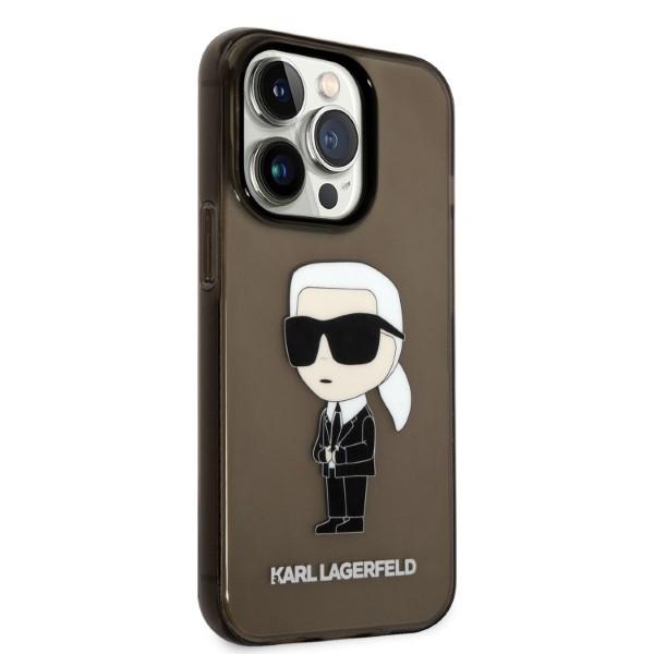 Etui Do iPhone 14 Pro Max Karl Lagerfeld Ikonik Czarne