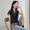 SOFSIL Women's Elegant Lapel Flutter Sleeve Blouse