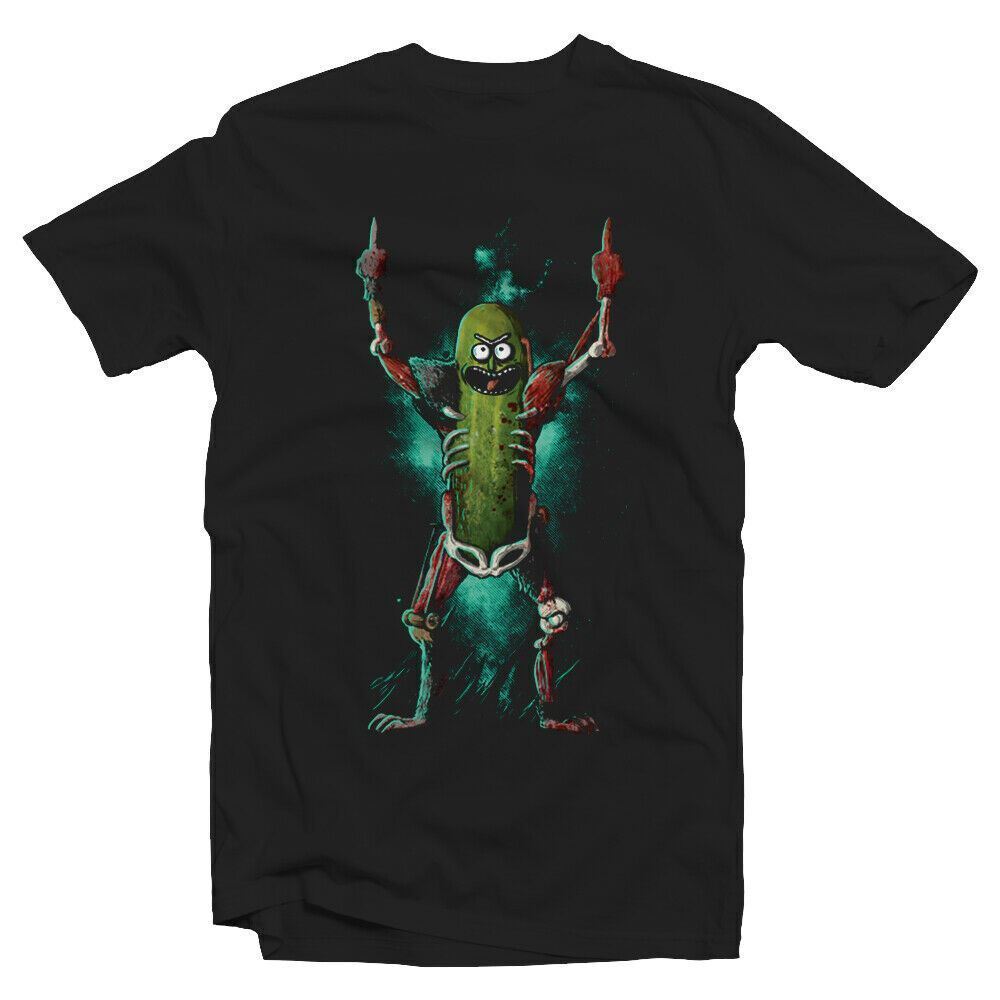Pickle Rick Tshirt electro Unisex Kids Cartoon Funny Schwifty S