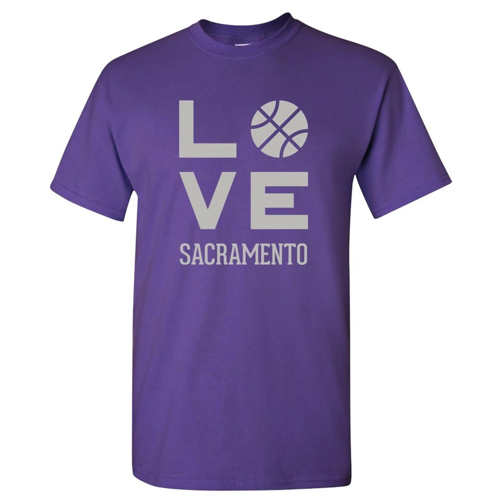

Sacramento Love Basketball - Sports Team Hometown City Pride T Shirt - Purple XL