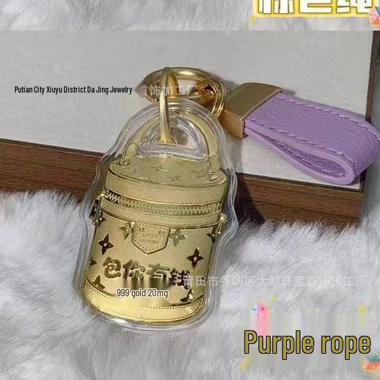 999 Feingold Geldbeutel Anhänger - Man glaubt, dass er Leiden heilt, Heiß verkaufendes Handy-Ketten Zubehör.