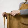 Tablier de Chef ajustable "Soline" 70 x 85 cm Lin lavé - Soline Caramel