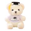 With Doctorial Hat Bachelor Bear Plush Toy Stuffed Toy Sitting Bear Plush Toys  Graduation Season