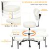 Yoga Meditation Chair with Back Support, Adjustable Cross-Legged Office Chair with Wheels