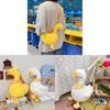 Duck Cartoon Plush Crossbody Bag For Girls Casual Daily Use Soft And Cute