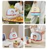 Double-layer Picnic   Bag Fresh-Keepin Insulated Tote Bag  for School Picnic Office