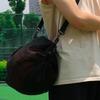 Basketball Bag Crossbody Drawstring Mesh Storage Shoulder Sports Ball Organizer Pouch Carrying with