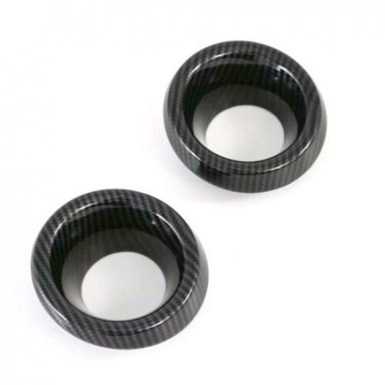 Carbon Fiber Front Fog Lamp Light Ring Trim For Kia Forte Cerato K3 2019-2022