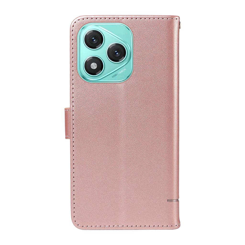 For Honor 400 Lite Case Cat Pattern Imprint Leather Phone Cover with Wrist Strap