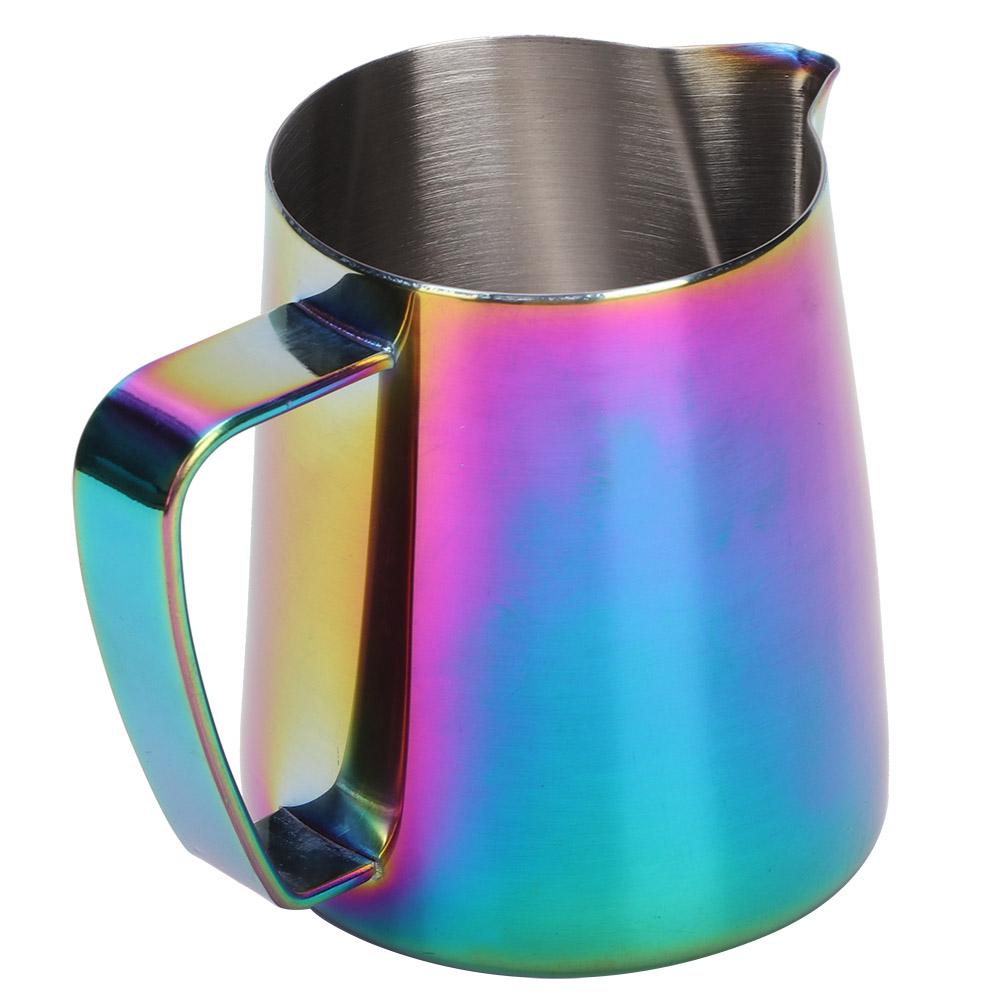 350ml Stainless Steel Titanize Milk Frothing Cup Jug Coffee Pitcher for Art