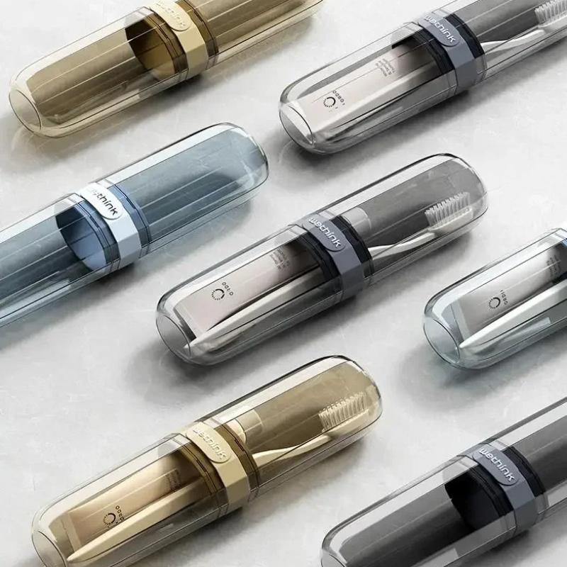 Travel Toileting Cup, Toothbrush, Toothpaste, Dental Utensils Cup, Portable Dental Jar Storage Set, Three In One Travel Mouthwash Cup