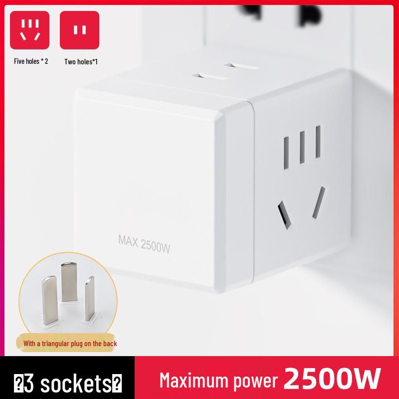 Multi-Functional Wireless Rubik s Cube USB Plug with Power Switch and Outlet Strip