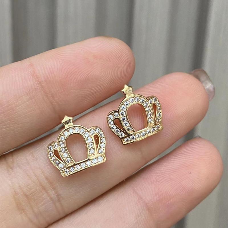 Серьги-гвоздики Seiko с полным бриллиантовым ушком сырой европейский и американский стиль