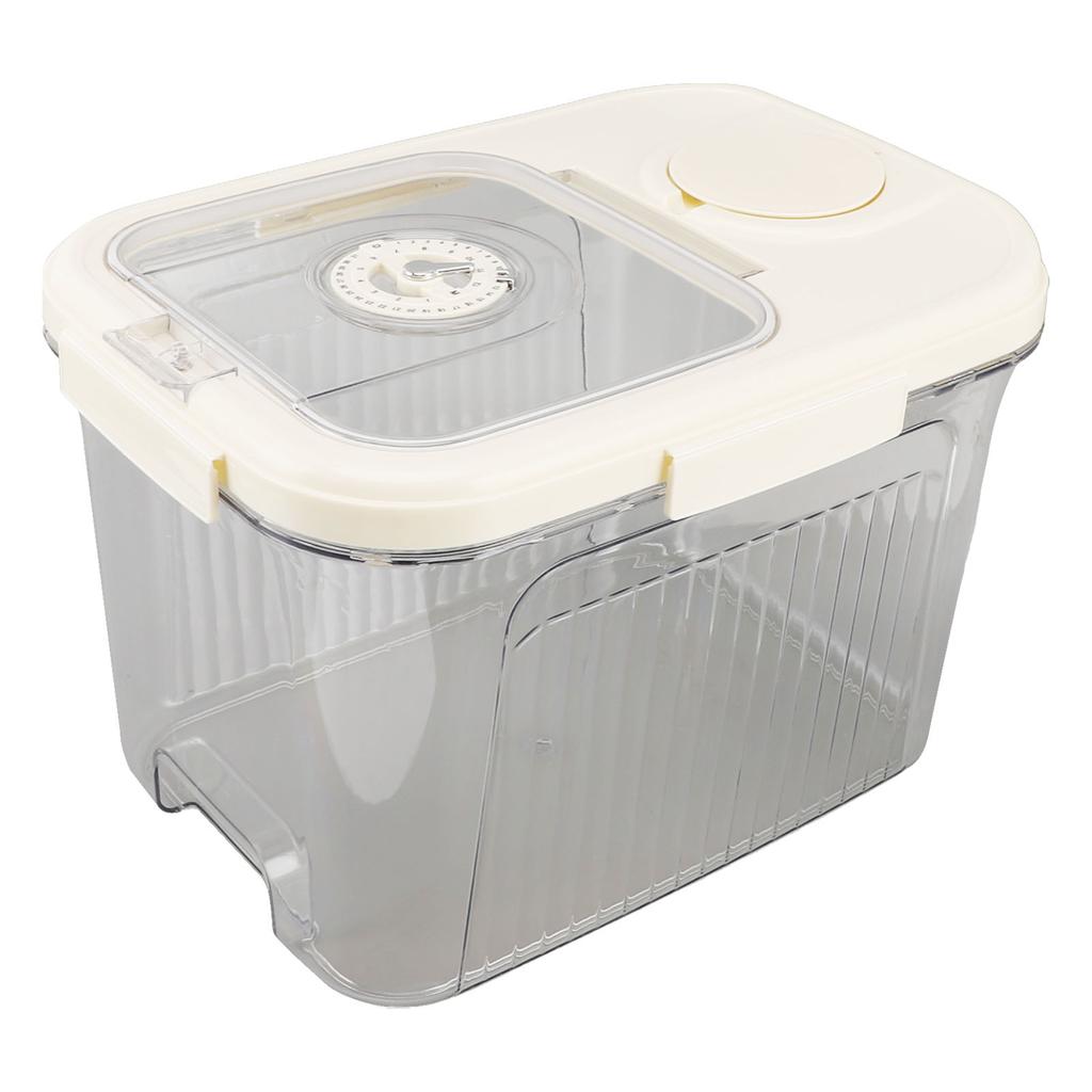 Rice Container Kitchen Dry Food Rice Storage Box Multipurpose Airtight Rice Bucket with Cup for Cereal Flour