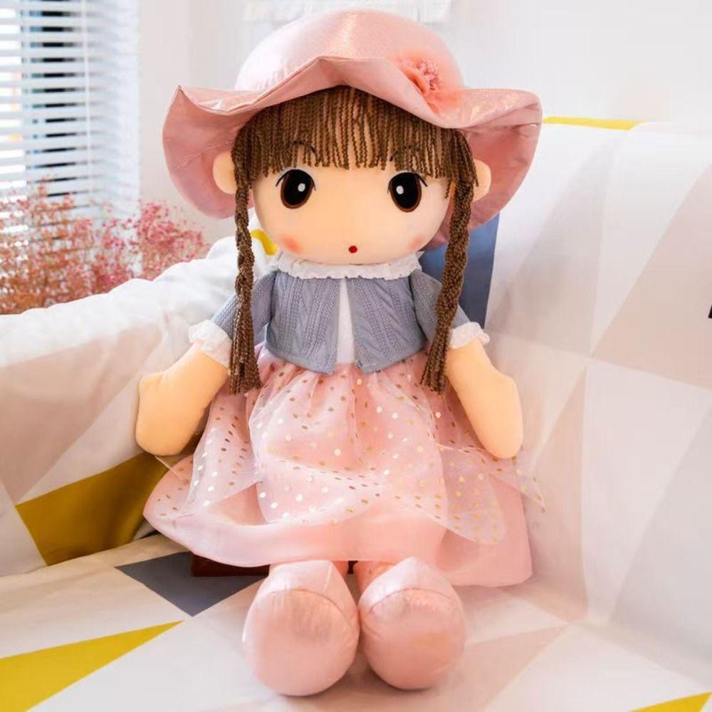 Cute Design Gril Plush Toy Cartoon Girl Stuffed Toys Stuffed Animal Dolls Sweetheart Doll Children