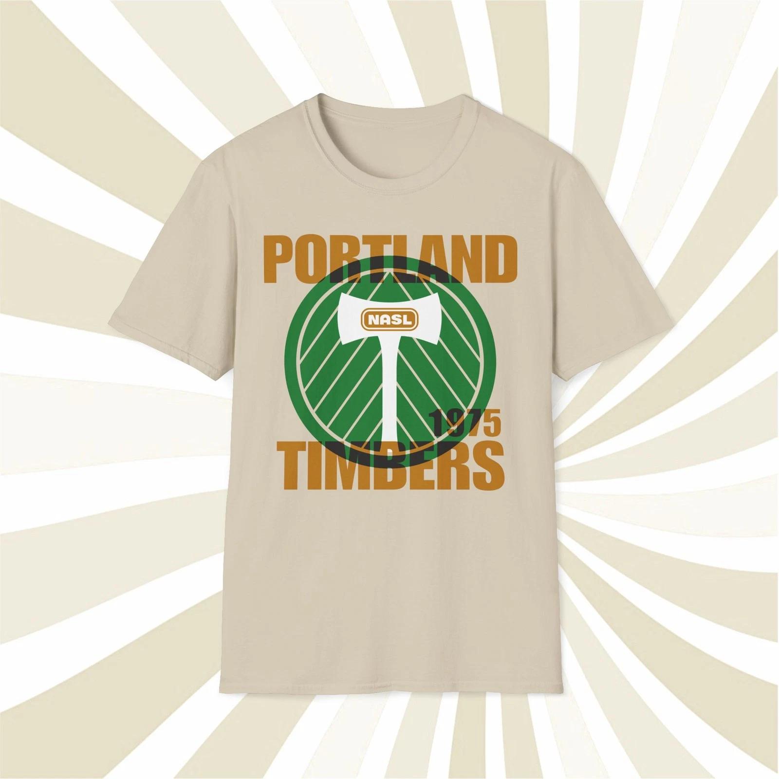 Men s and Women s T-shirts Portland Timbers 1975 NASL Vintage Offset Printed Soccer T-Shirt S