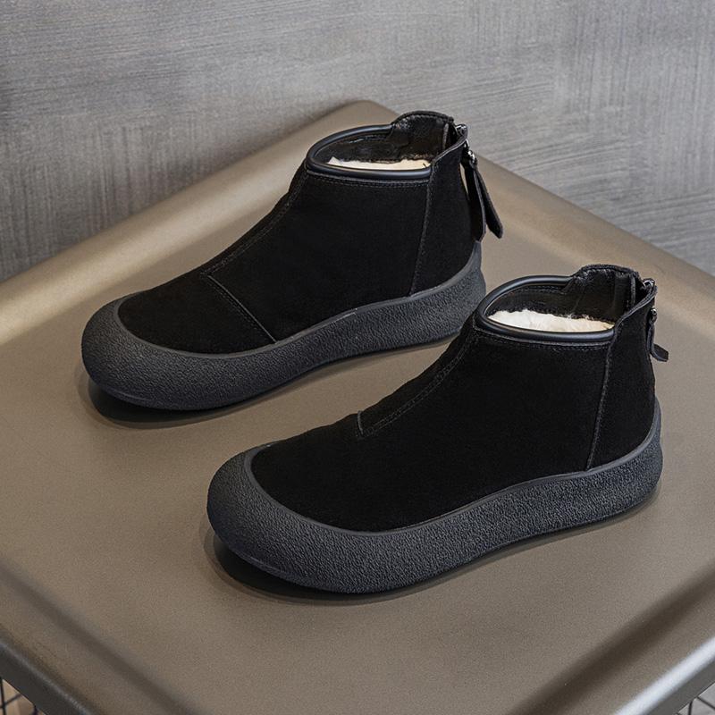 Fashion AIYUQI Snow Boots Women Large Size 2025 Winter Genuine Leather Women Short Shoes Thickened Warm Winter Boots Women