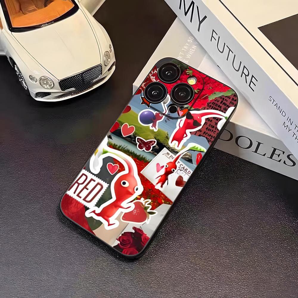 

Cartoon Cute PIKMINS Phone Case For 16 Pro Max Iphone 17 Pro Max 14 15 Plus 12 13 11 Pro Xr X Xs SE Back Cover iPhone13 Pro