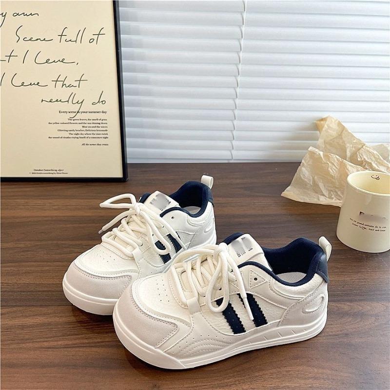Platform White Shoes Women's Autumn New Student Versatile Sports and Leisure Board Shoes Tide