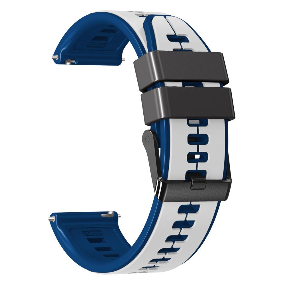 

For Huami Amazfit GTS4 Mini/GTS3/GTS2 2E Silicone Watchband 20mm Quick Release Watch Strap Dark Blue/Black