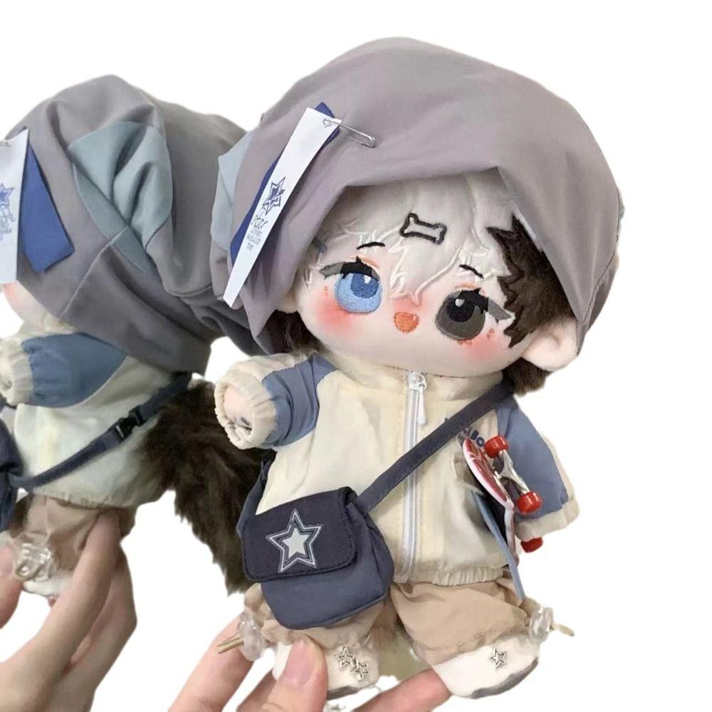 Baseball Hat Set 20cm Plush Toy Clothes Hoodie Plush Toy Clothes Cotton Doll Clothes  20cm Doll