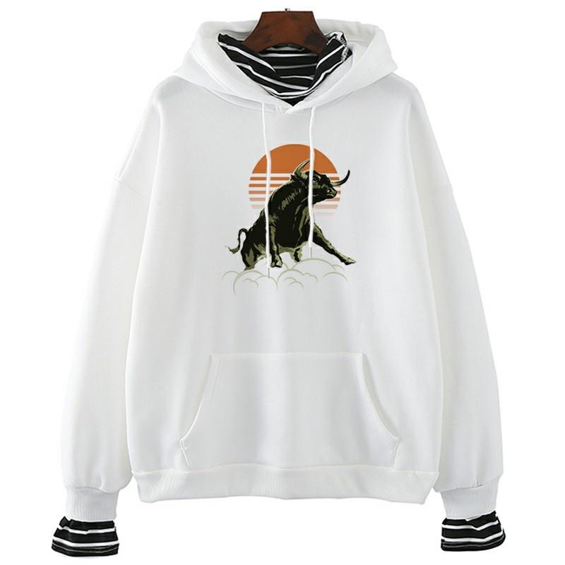 Yak Toro Sudaderas con Capucha Otoño /Invierno Mujeres Mujeres Sweahoodies  Mujeres Sudaderas con Capucha Marca Jersey Mujer Sudaderas con Capucha Tops  / Sudaderas con Capucha Ropa de calle Dropshipping comprar a buen