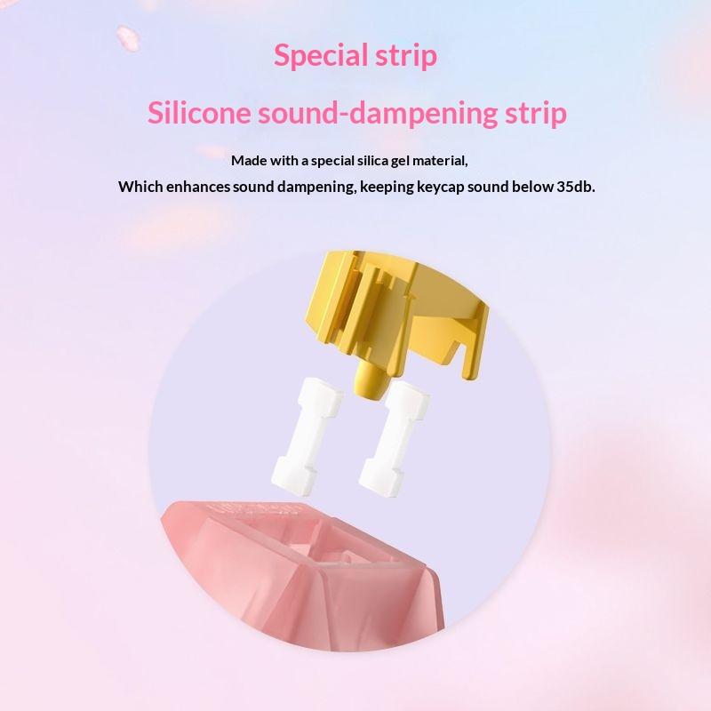 10Pcs Outemu Silent Switch Peach V3 Switch Mute Lemon Switches Hot Swap Quiet Mechanical Keyboard Linear Tactile 5Pin Pom