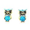 Retro Diamond Owl Earrings – European & American Fashion