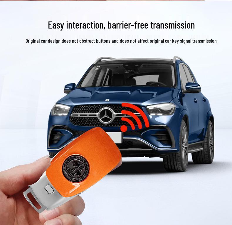 Mercedes-Benz Key Replacement Back Cover for A-Class, E-Class, C-Class, S-Class, G-Class, GLC, GLS, GLE - Painted & Frosted Finish.