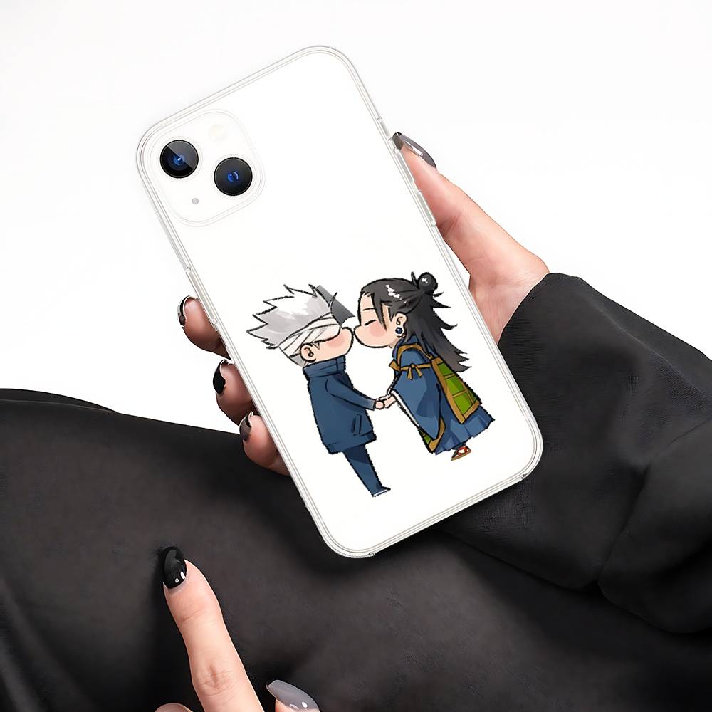 S-Satoru Gojo S-Suguru Geto Phone Case Soft Transparent Case For IPhone 17 16 15 14 13 12 11 Pro Max Mini Plus Shockproof Cover