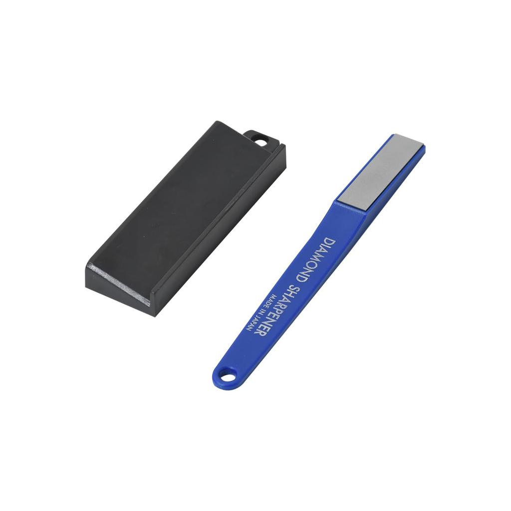 Pearl Metal Diamond Sharpener, Knife Sharpener #1200, with Sharpening Stand, Stick Shape, Made In Japan, Blue, Fine Care CC-1510