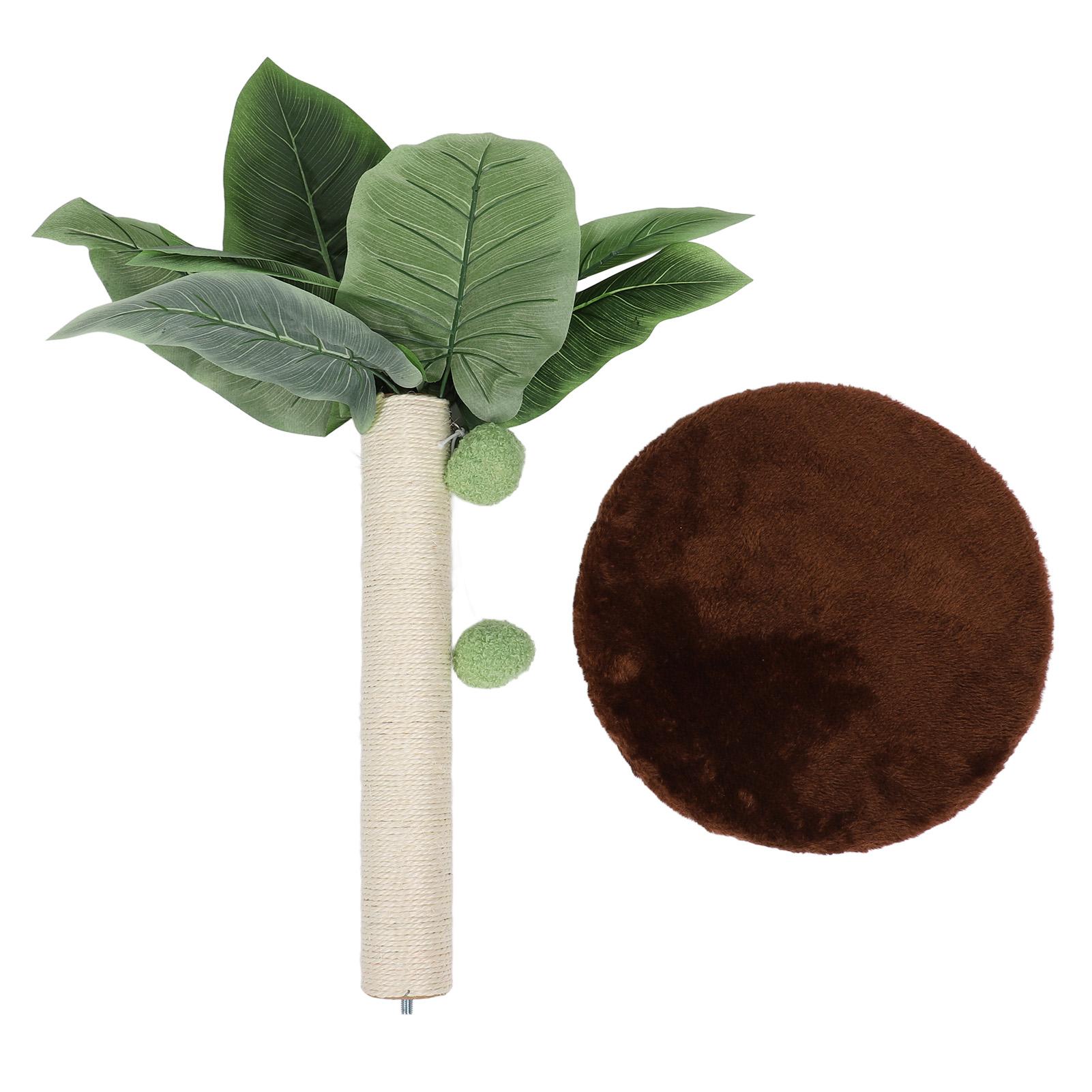 

Когтеточка Сизалевая Защита Мебели Прочная Устойчивая Конструкция Кошачье Дерево Когтеточка с 3 кофейный