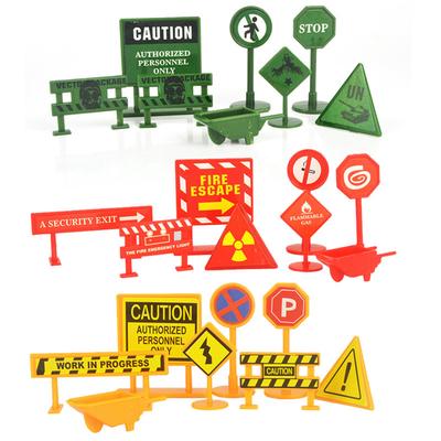 8 PCS Set Traffic Road Signs Toy Guide Post Children Traffic Toy Model
