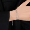 S925 Bracelet Is Fashionable and Versatile, New Model Full of Diamonds, European and American Cross-border Boutique Moissanite Bracelet for Women